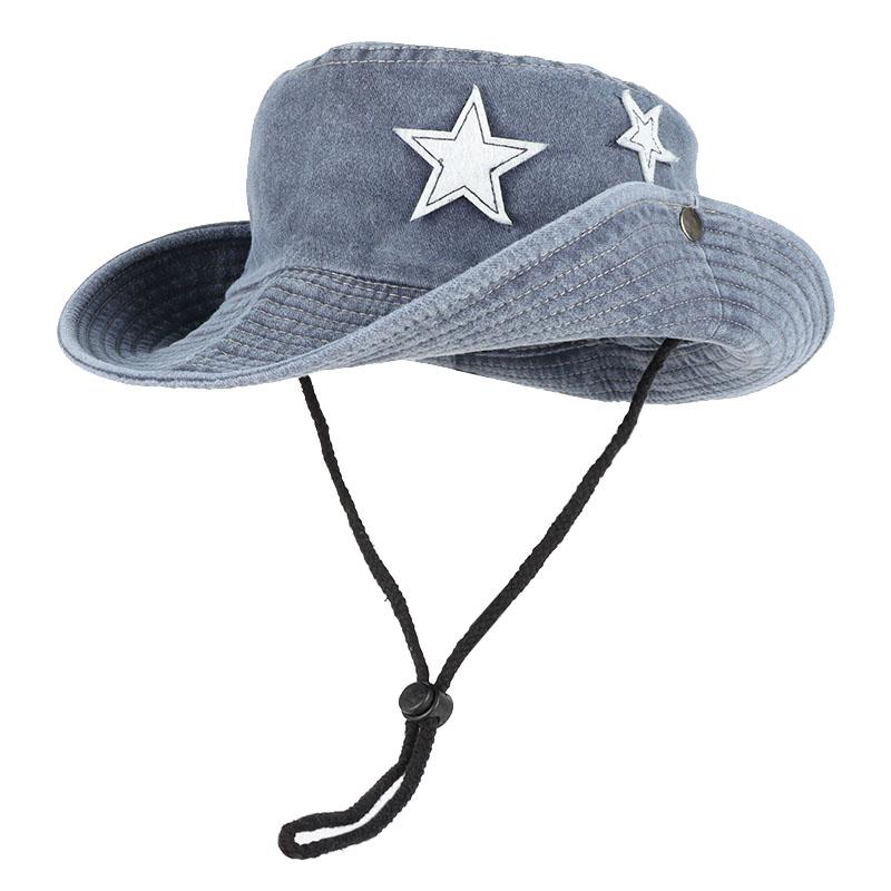 

Pink Bucket Hat Women Summer Panama Sun Hats 2026 Outdoor Femme Bob Man Star Cotton Fisherman Sun Protection Cap Beach Sunhat About 58cm синій