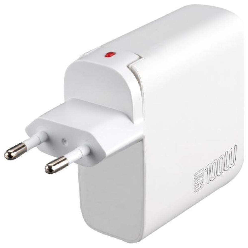 Ładowarka sieciowa 100W 4smarts 3xUSB-C/1xUSB-A Biała