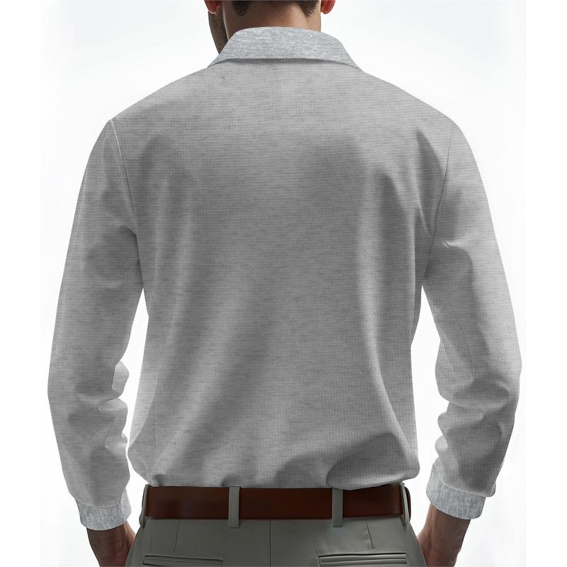 Men S Long Sleeve Polo Shirt Golf Casual Quick Dry Breathable Spring Autumn Thin T Shirt