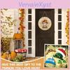 Interchangeable 1 Wooden Set Welcome Sign With Seasonal Hat Accessories Gnome Highland Cow Hanging Front Door Sign Home Office Holiday Decoration