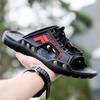 New EVA Men's Ultra-Light Leather Sandals - Trendy Summer Slippers & Breathable Beach Shoes