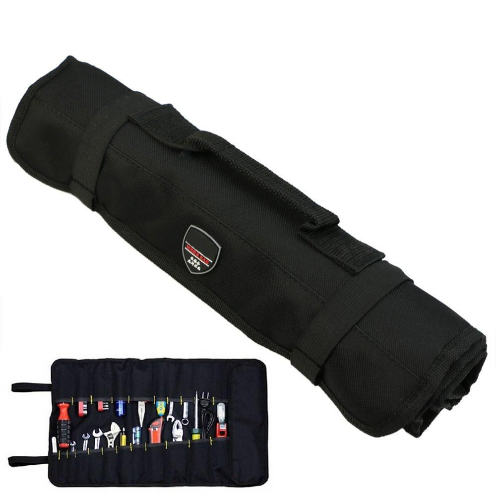 Hardware Tools Roll Plier Screwdriver Spanner Carry Case Pouch tool Bag box 22 Pockets 3 colors