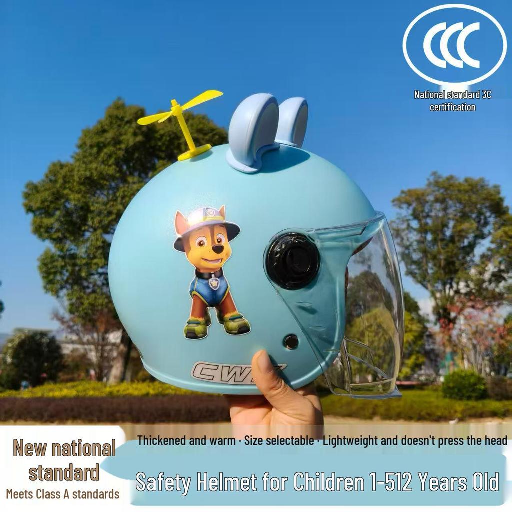 Unisex Kids Winter Protection Cartoon Electric Scooter Helmet (Ages 1-12)