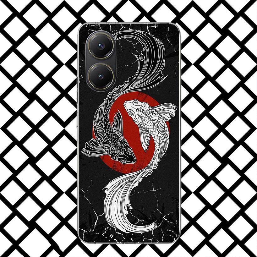 Koi-Fisch Kunst Handyhülle für Xiaomi Poco F7 Ultra X7 X6 X5 Pro X4 Gt M8 M7 Redmi 15 15C 13 13C 12 12C Weiche Hülle Fundas Poco F7 U