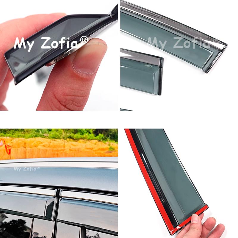 Car Rain Deflector For BYD Sealion 5 DM-i 2025 2026 Car Side Window Visor Rain Eyebrow Sun Shield Awning Guard Cover Accessories