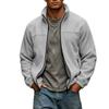 Men S Casual Fleece Lined Stand Collar Zip Up Sweatshirt