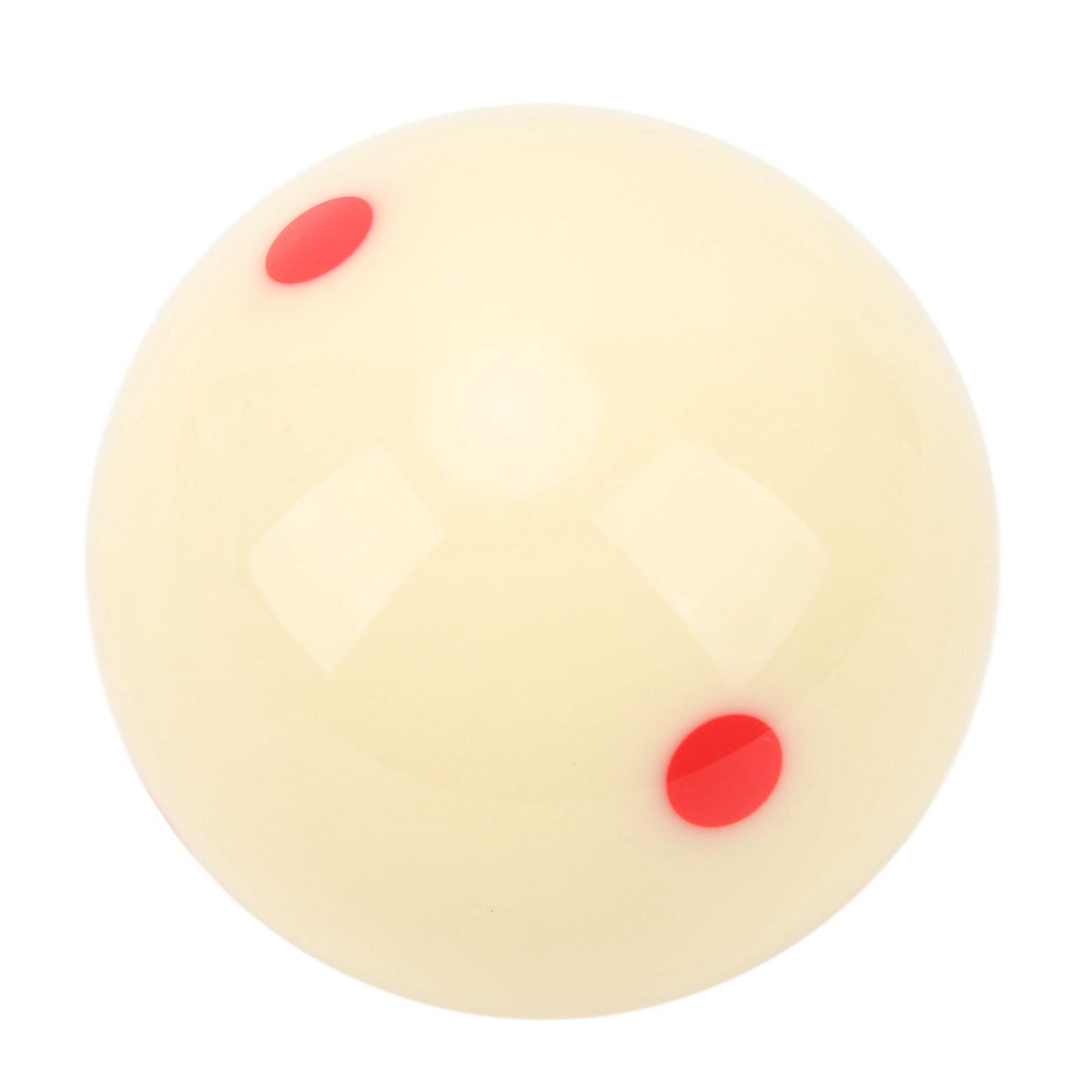 

57 мм Белый бильярдный шар 6 красных точек Устойчивый к царапинам Ударопрочный Шар для бильярдного стола