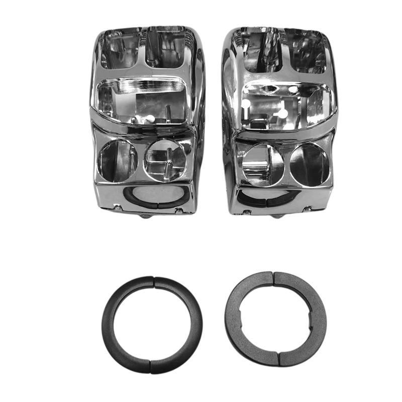 Ac29-Road Glide Special FLTRXS For Touring And Trike Models 2014- Chrome Handlebar Control Switch Button Housings Cover
