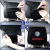 SJCJ6 Car Seat Headrest Cover Head Pillow Dustproof Accessories For Skoda Octavia MK2 MK1 2 3 A5 A7 A8 Fabia Karoq Superb Rapid Kamiq