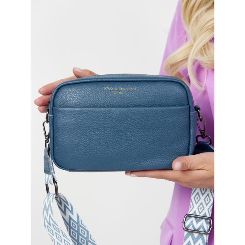 Äkta Läder Damväskor Tide Mode Enkel Axelremsväska Crossbody Huvudlager Nötskinn Liten Fyrkantig Väska