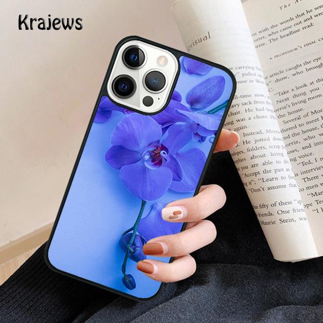 Orchid Flowers Colorful Soft Phone Case For iPhone 17 Air 16 15 14 Max Plus 11 12 13 Pro Max Phone Cover Fundas