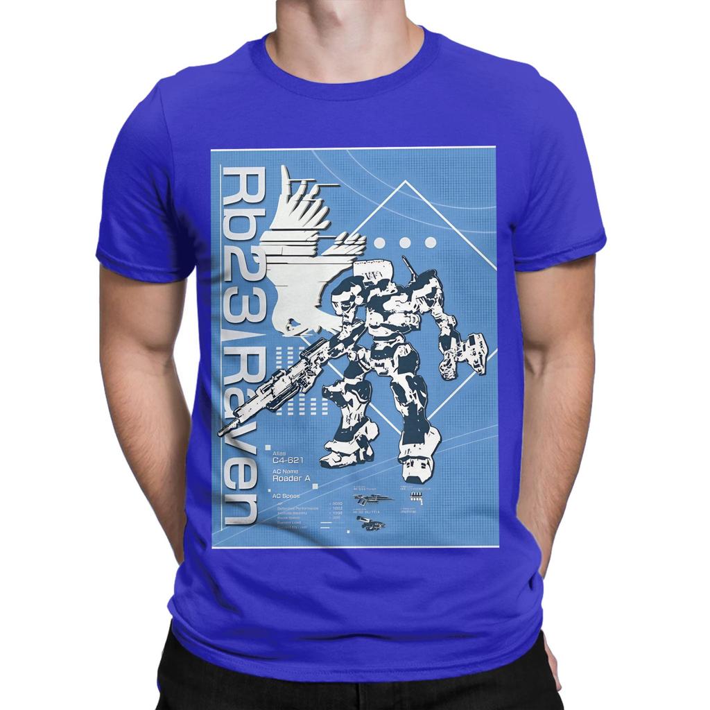 Armored Core Rb23 Raven Blueprint Novelty Graphic 100 Cotton Tshirt Armored Core Tops Tees For Unisex