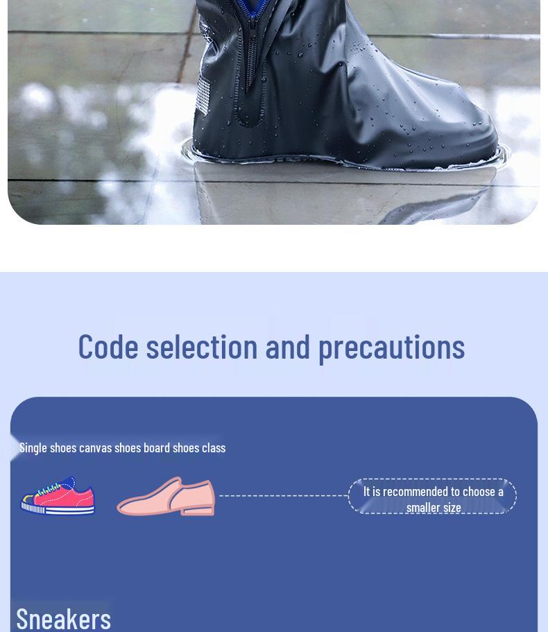 Męskie i Damskie Wodoodporne Wysokie Nakładki na Buty Przeciwdeszczowe Antypoślizgowe, Pogrubione i Odporne na Zużycie do Użytku Zewnętrznego.