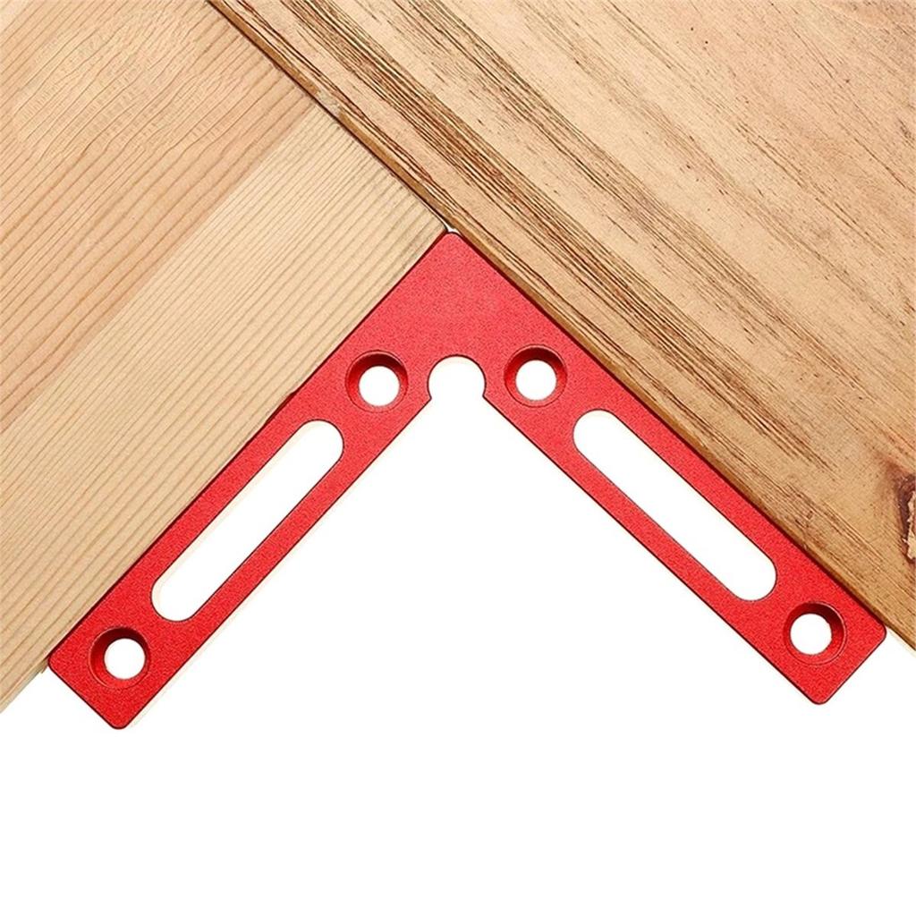2pc 90 Degree Positioning Square Right Angle Clamp Aluminum L Block W/ Scale Woodworking Clamp Tool for Picture Drawer