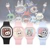 Trendy Dětské hodinky s kresleným motivem Bubble Mart Vysoce kvalitní měkký silikonový řemínek