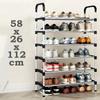 3-8Floor Simple Shoe Rack Multi Layer Dustproof Household Doorstep Shoe Cabinet Storage Space Saving Assembly Of Small Shoe Rack