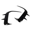 Front Bumper Spoiler Fog Light Trim Gloss Black Sporty Decorative Auto Front Air Vent Splitters for