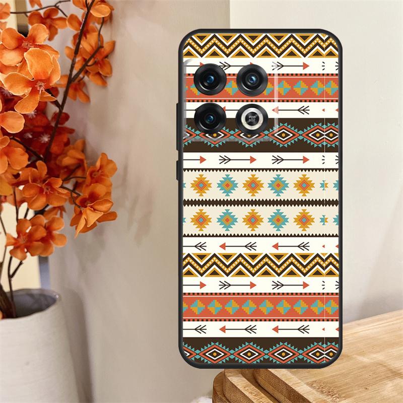 Native seamless tribal Boho Funda For OnePlus 13 13R 12 12R 11 10 Pro 8T 10T OnePlus Nord 4 CE 2 3 Lite N30 N20 N10 Case