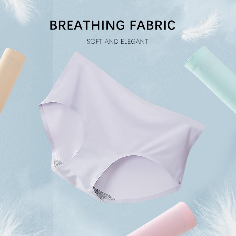 Women's Underwear Silk Refreshing Seamless Underwear Triangle Underwear Female