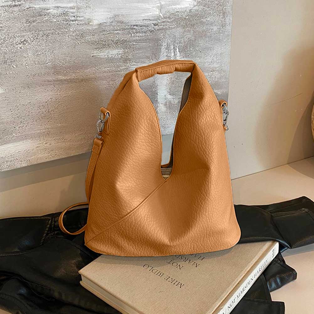 

Shoulder Bag for Women Solid Hobo Bag PU Leather Large Capacity Underarm Bag Handbag for Work Travel Shopping