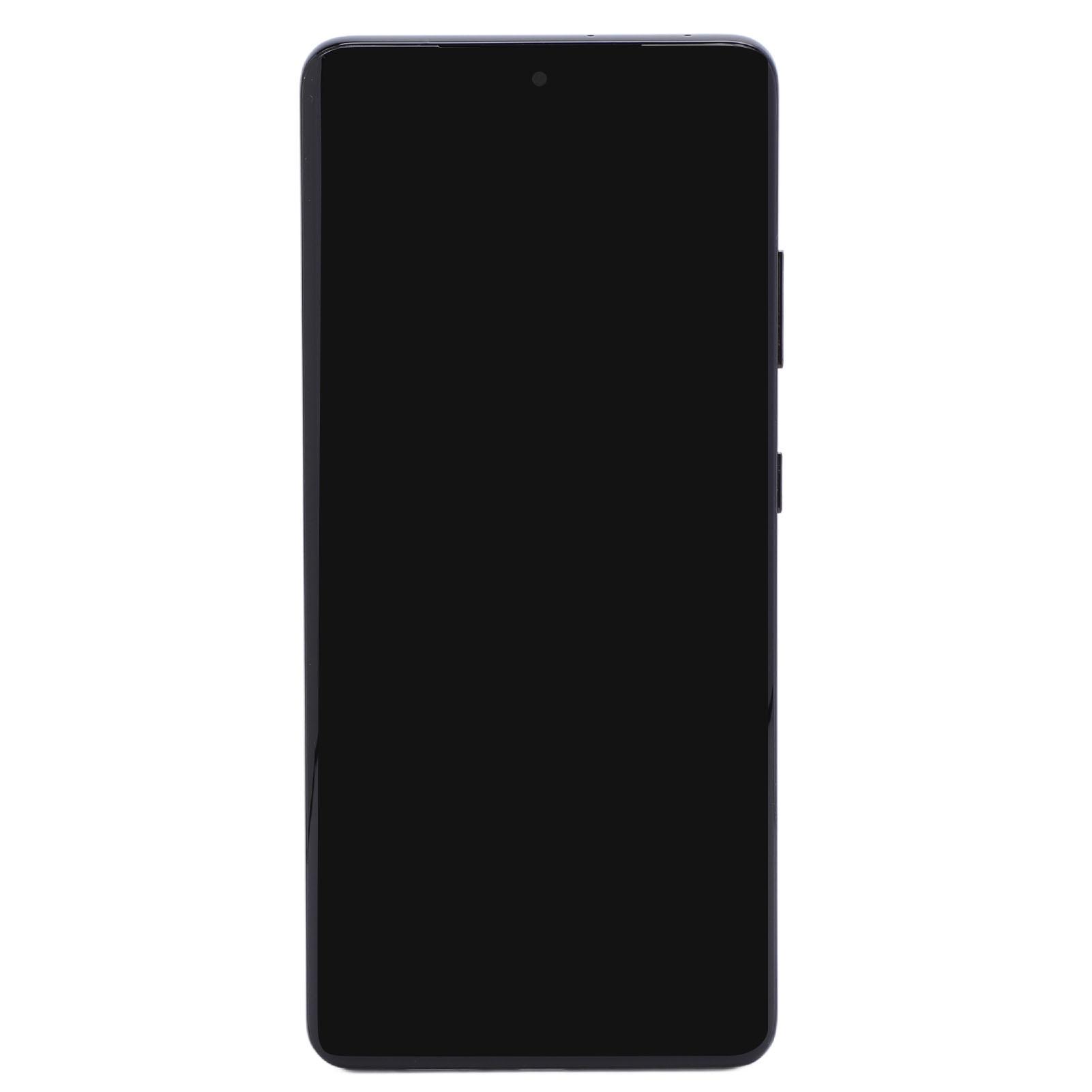 

Черный экран телефона с рамкой, изогнутый AMOLED 6,9-дюймовый сенсорный экран для телефона с поддержкой отпечатков пальцев