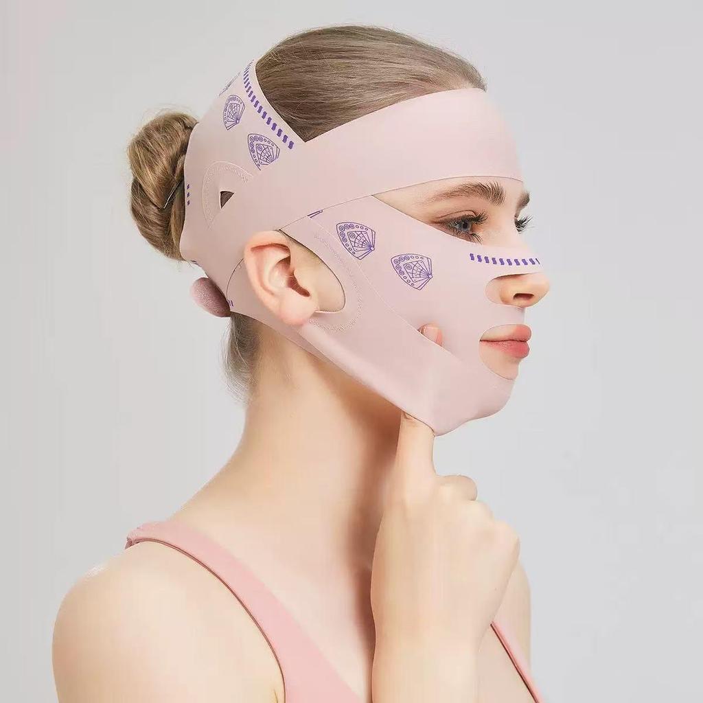V-Face Lifting Bandage: Firming and Sculpting Sleep Mask for Nasolabial Folds & Double Chin