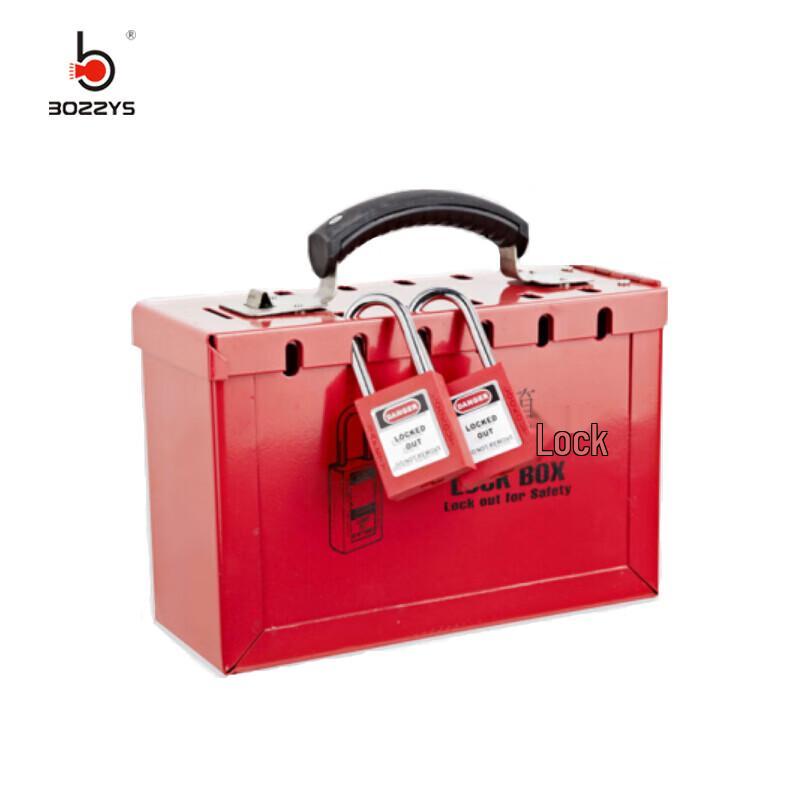 BOZZYS BD-X01 12-Hole Portable Lockout Tagout Box