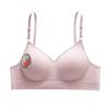 Seamless Push-Up Sports Bra for Teen Girls - Anti-Sagging, Thin Latex, Comfortable Fit