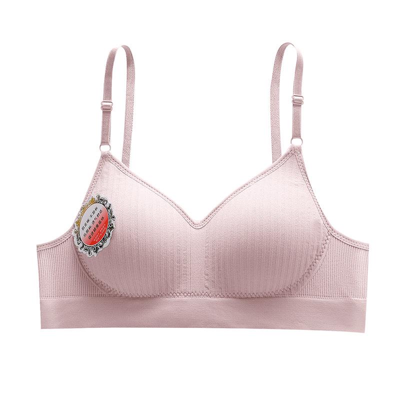 Seamless Push-Up Sports Bra for Teen Girls - Anti-Sagging, Thin Latex, Comfortable Fit