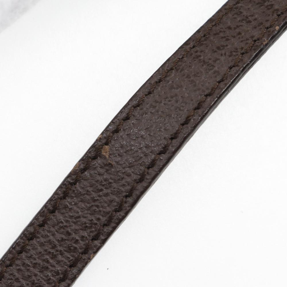 Bvlgari Logo Mania Shoulder Bag Pochette beige/Brown Canvas/leather Unisex Used