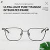 Prescription Eyewear Frame Adjustable Blue Light Blocking Glasses Blade Square Eyeglasses Blue Light Blocking For Outdoor Daily
