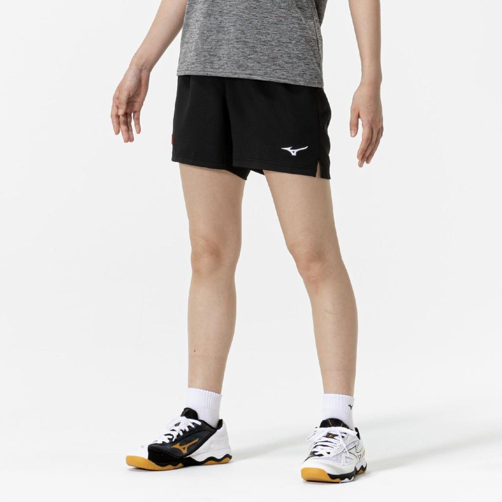 Table Tennis Wear Game Pants Easy To Move 82JBC201 Black [Mizuno] Women's