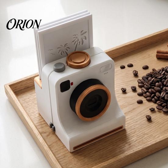 Milk Foam Pattern Maker 3D Printed Latte Art Camera, Manual Cocoa Powder Printer with 4 Coffee Gadgets for Guests Template Cards Cappuccino