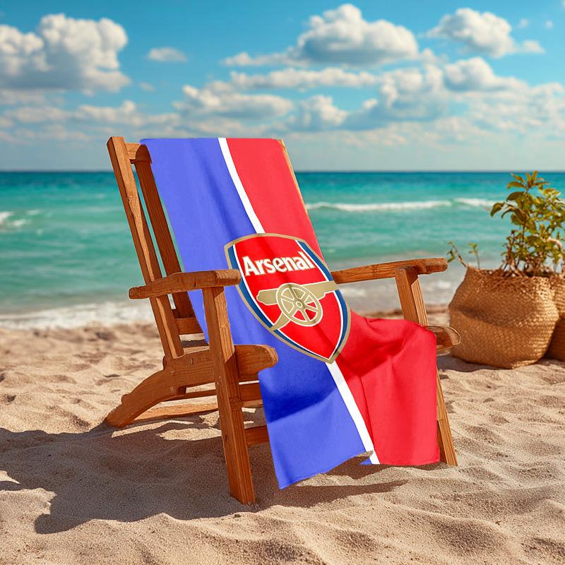 1pc A-Arsenal Beach Towel, Comfortable and Thick, and Swimming/Bath/Picnic/Camping Towel, Suitable for Seaside Beaches