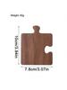 1pc wooden puzzle shaped coaster, solid wood insulation pad, suitable for coffee, tea cups, cups - natural wood beverage.