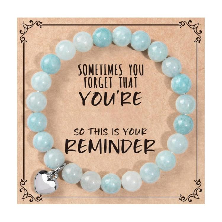 Dainty Heart Chain Bracelet Alloy Charm Wristlet Smooth Edged Natural Stone Charm For Comfortable Daily Elegant