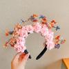 Beautiful Handmade Flower Headband Chinese Traditional Flower Hair Adornments Suitable for Traditional Chinese Dress