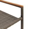 Garden Stackable Chairs 2 Pcs Gray and Brown 54 X 56 X 90 Cm