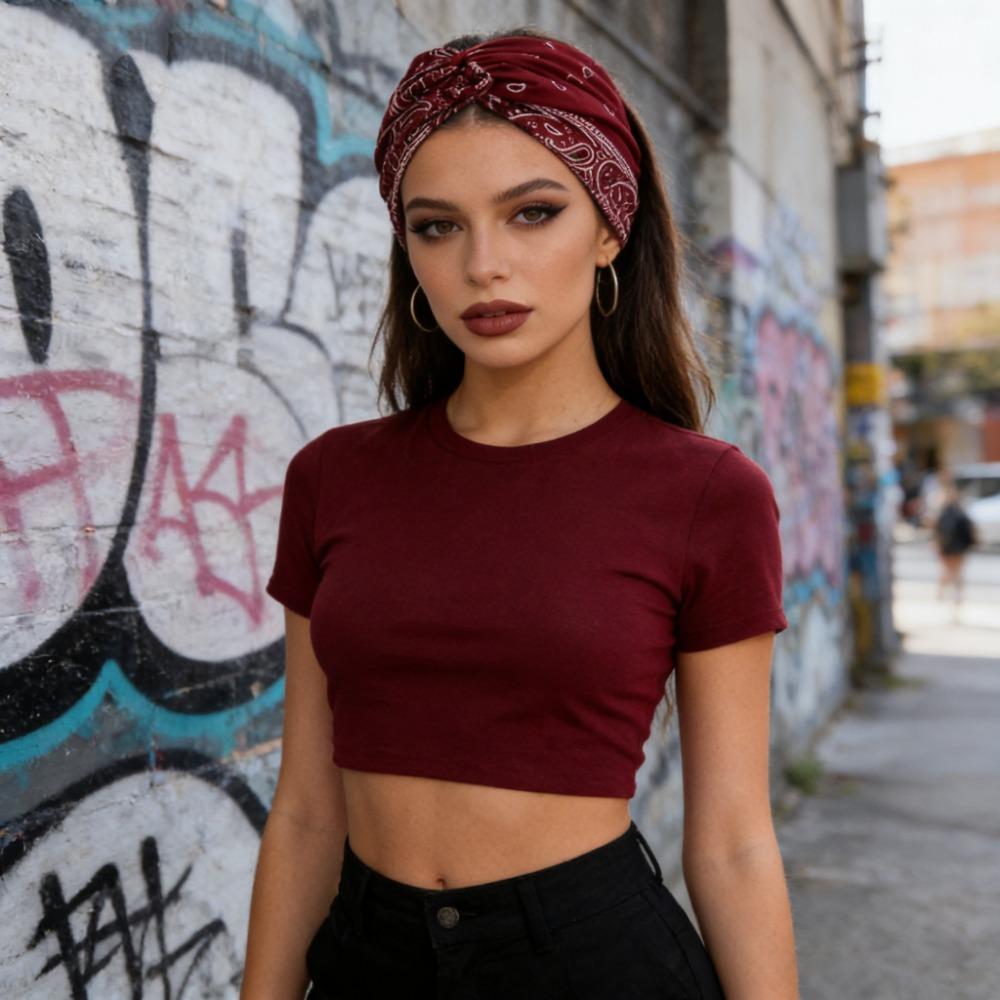 Fasce Larghe Boho Intrecciate da Donna, Turbante Spesso Morbido per Allenamento e Uso Quotidiano