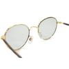 [MERRY PLEASURE] Sunglasses, Fashion Glasses, Men's & Women's, Boston Style, Round, Light Colored Lenses, Gold, Demi Brown, Gray, Smoke, Clear