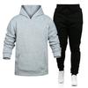 Felpa con cappuccio da uomo stile europeo e americano Set di abbigliamento sportivo due pezzi per la primavera/autunno