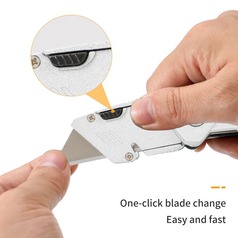 Multifunktions-Universalmesser Tragbares Tapeziermesser Faltbares scharfes Hochleistungsstahlmesser Professionelles Elektrikermesser