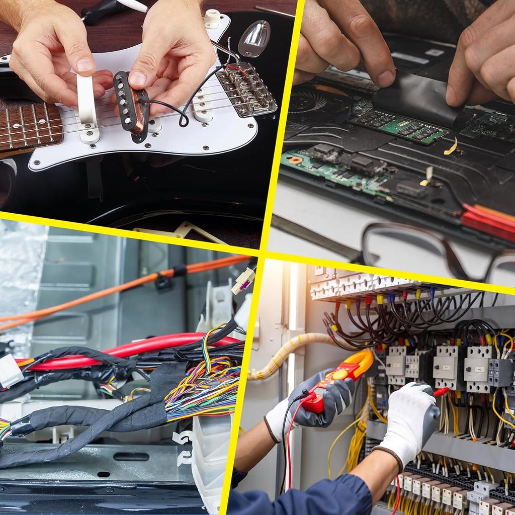 Acetate Tape for Electrical Insulation 30M Black Adhesive Cloth Tape for LCD Screen Wire and Automotive Repair