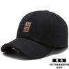 Large Cotton Peaked Cap Thickenedmen Cold-proof Peaked Cap Middle-aged and Elderly Woolen Heattech Back-sealed Ear Protection Cotton Cap