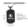 CTGI2 For Skoda Car Logo Necklace Stainless Steel Hang Tag Necklace Fashion Pendant Accessories Rapid Octavia Derivative Enyaq-iV