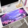 Cute Cat Computer Mouse Pad Gamer Mousepad Purple Art Large x Kawaii Mouse Mat Pads XXL Mause Carpet PC Accessories Desk Mat
