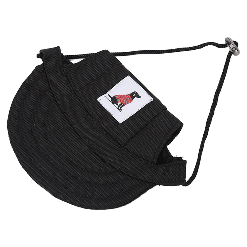 Pet Baseball Hat Adjustable Summer Stylish Dog Outdoor Sunbonnet with 2 Ear Holes for Outdoor Camping Travel