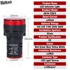 AD16-22DS Indicator Signal Lamp Light 22mm Panel Mount DC 12V 24V 110V 220V 380V for Instrumentation Panel Guide