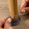 Furniture Table Leg Covers Protectors Chair Leg Caps with Felt Pads Reduce Noise Silicone Round Non Slip Scratch Floor Sliders
