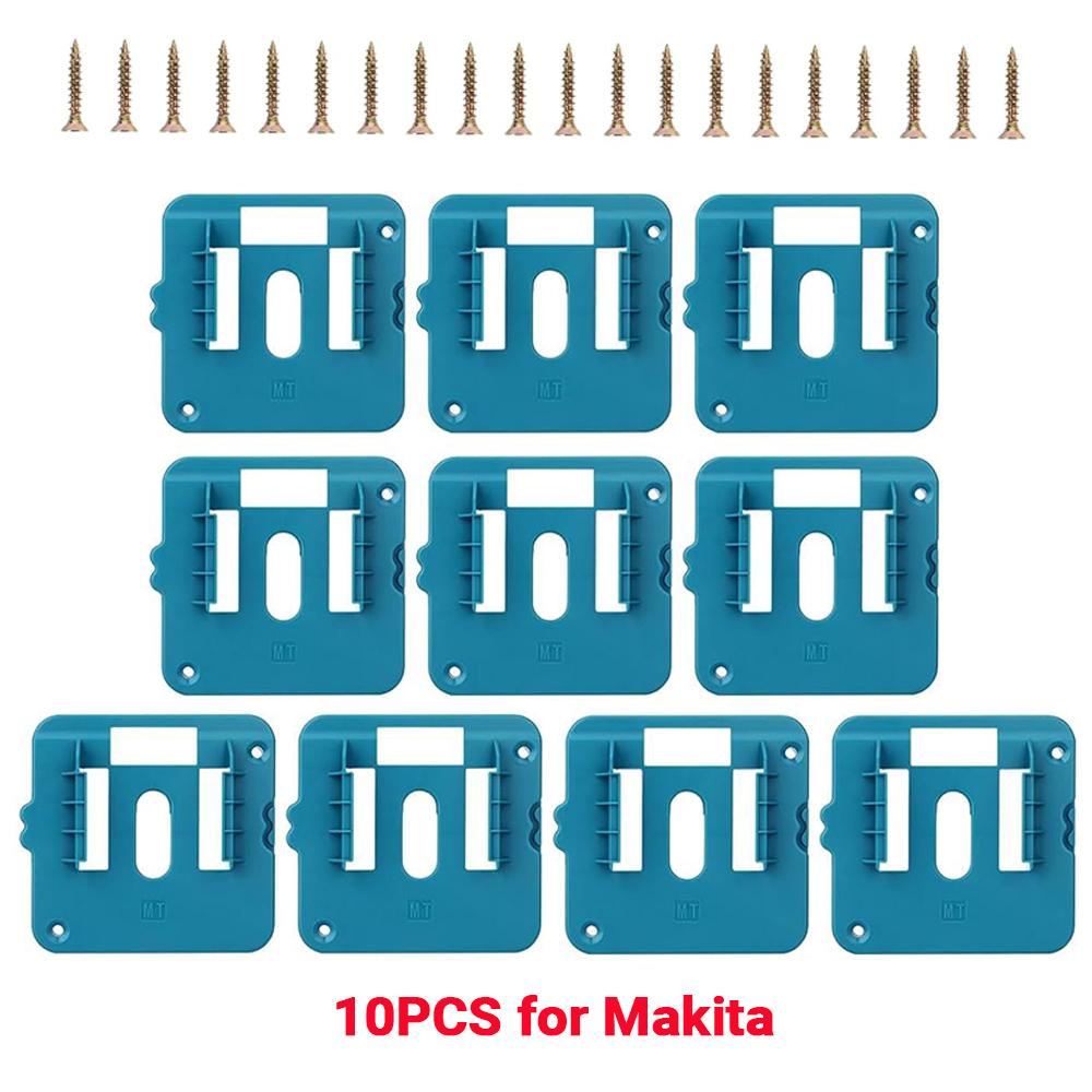 Machine Holder Battery Storage Rack for Dewalt/Makita/Milwaukee 14.4V 18V Li-ion Battery Wall Mount Tool Bracket Fixing